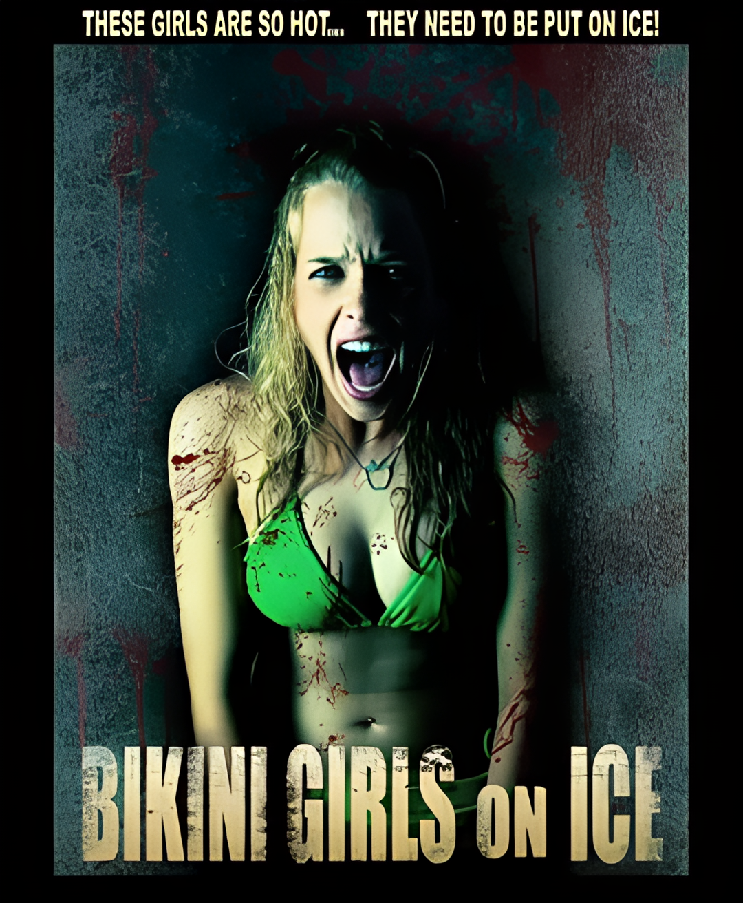 冰上的比基尼女孩